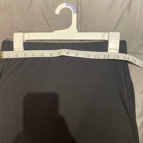 JustFab Black Maxi Skirt with Side Slit Size Medium - Picture 6 of 6